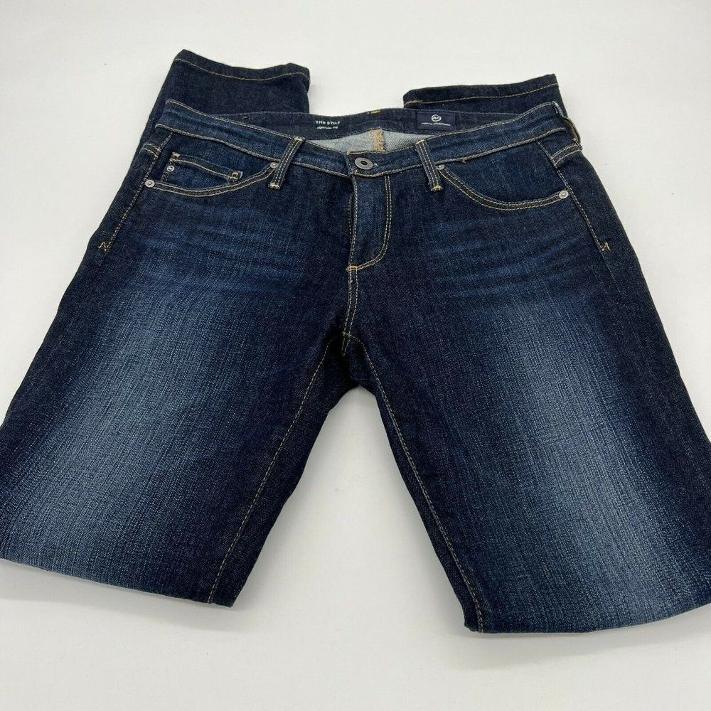Ag Adriano Goldschmied The Stilt Cigarette Leg Jeans Medium Wash 27r Usa Made